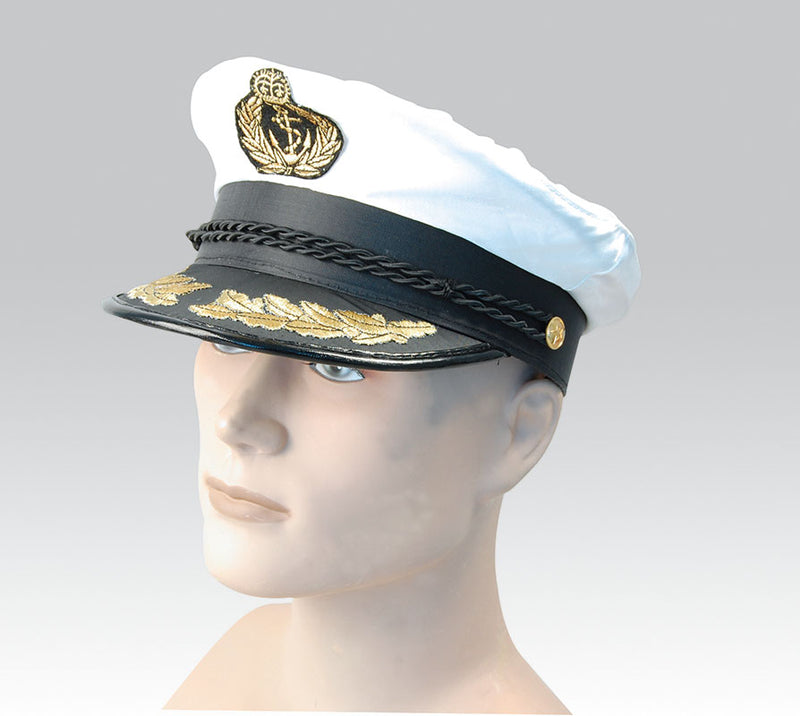 Adults Deluxe Sailor Captains Cap