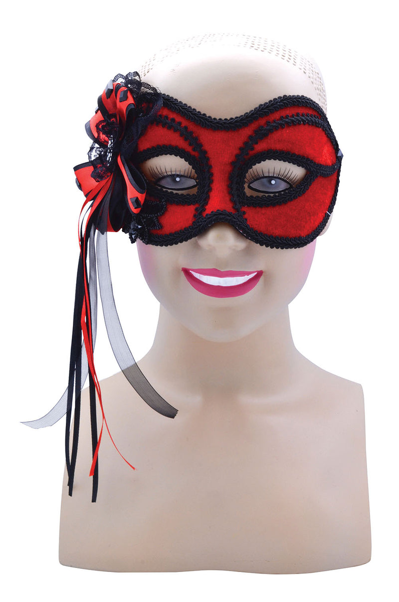 Aletta Red Masquerade Mask