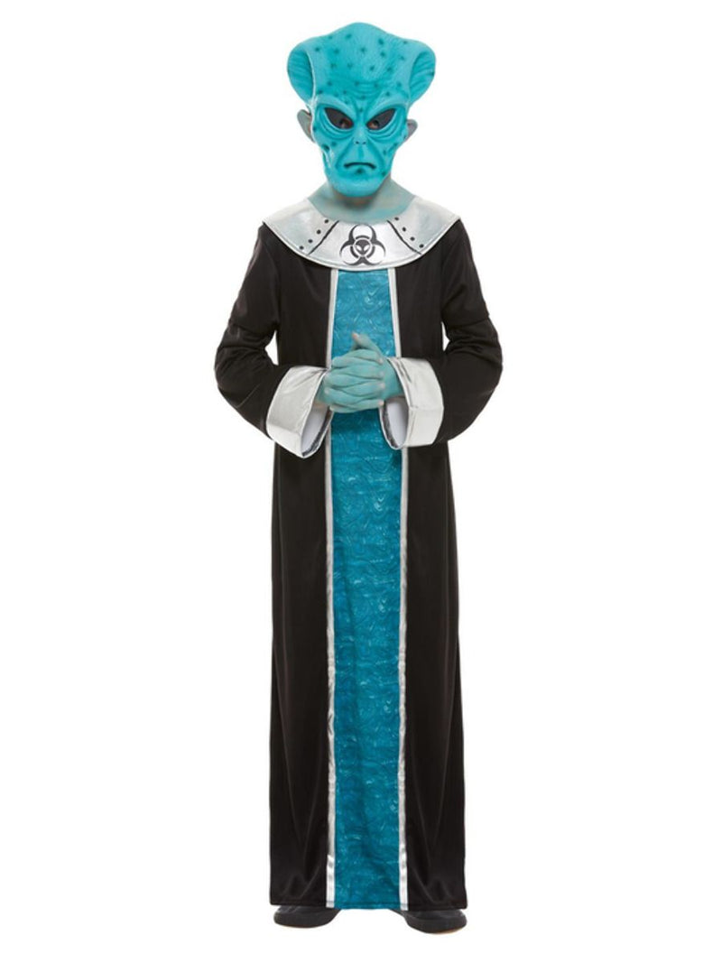 Kids Alien Lord fancy dress Costume Blue 