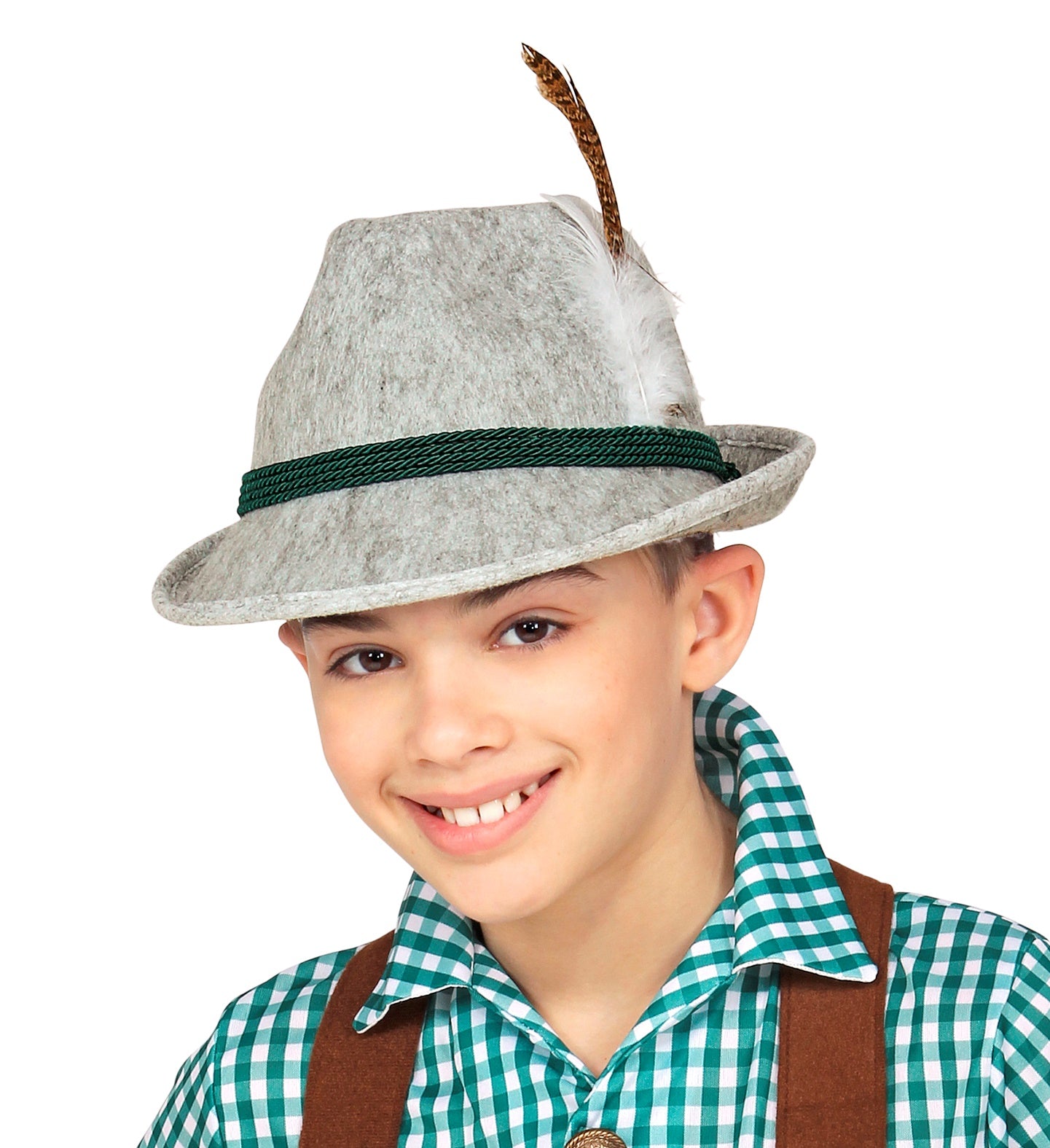 Child's Alpine Bavarian Hat Grey