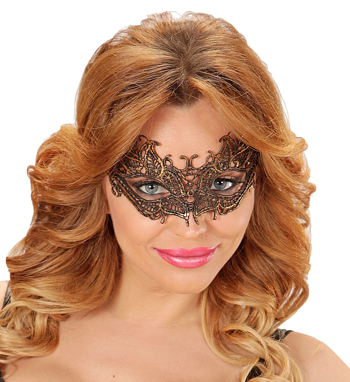Antique Gold Lace masquerade Eye-mask