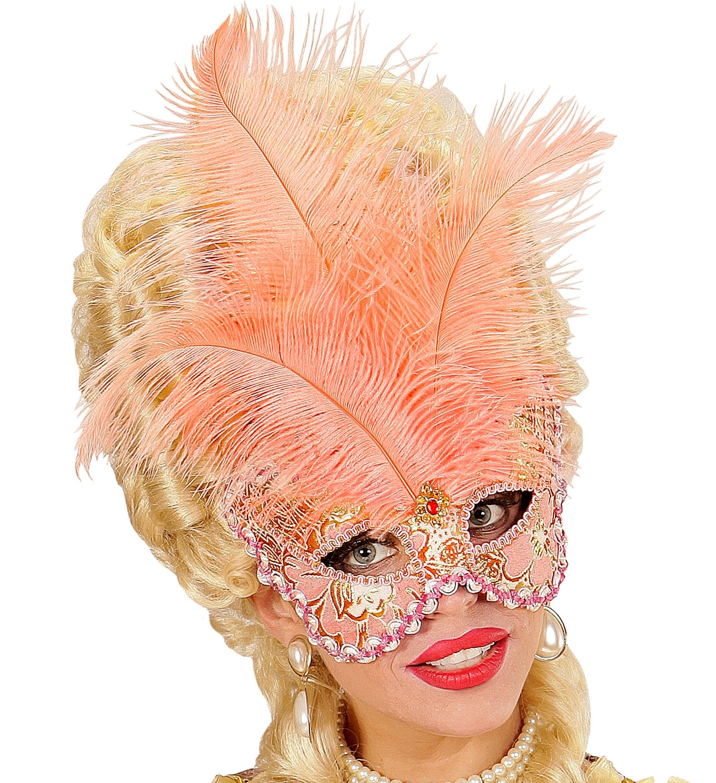 Apricot Baroness Masquerade eye-mask