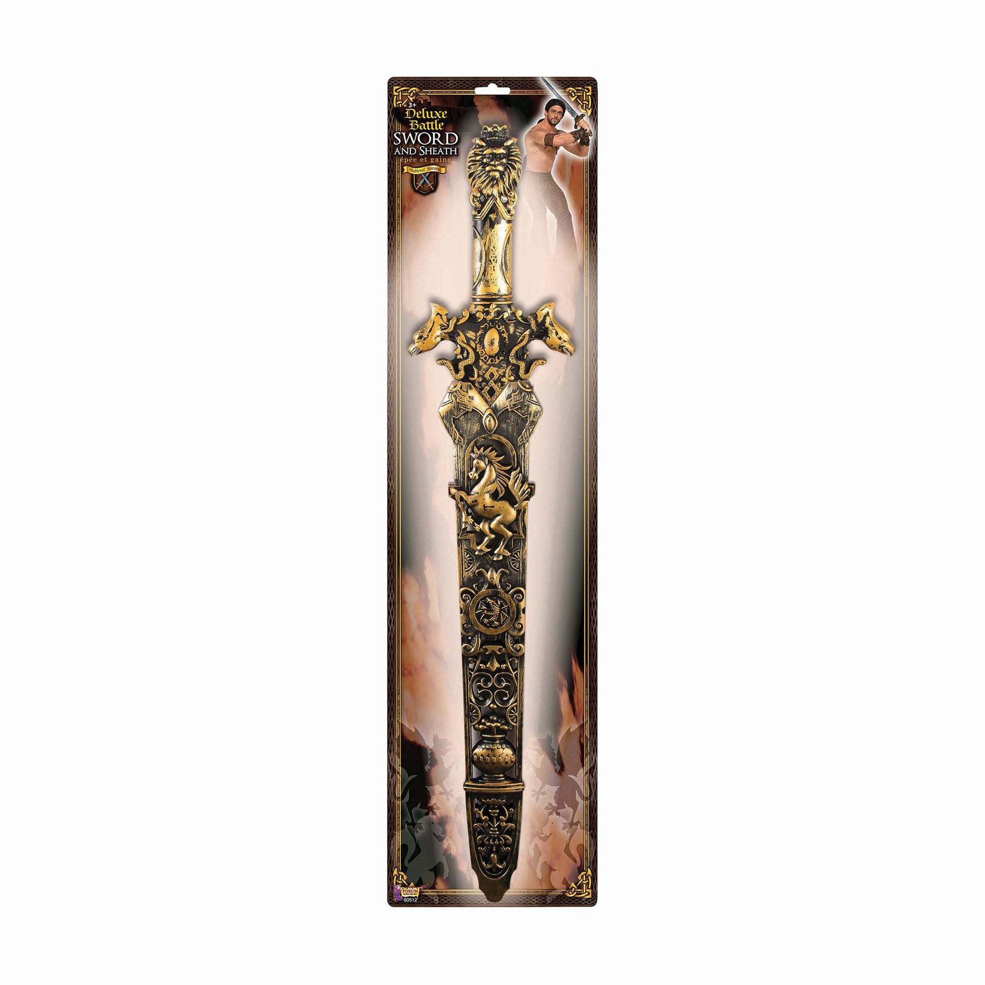 Battle Great Sword and Sheath Costume Accessory