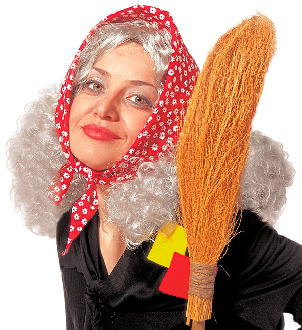 Befana or Old Woman with Headscarf Wig
