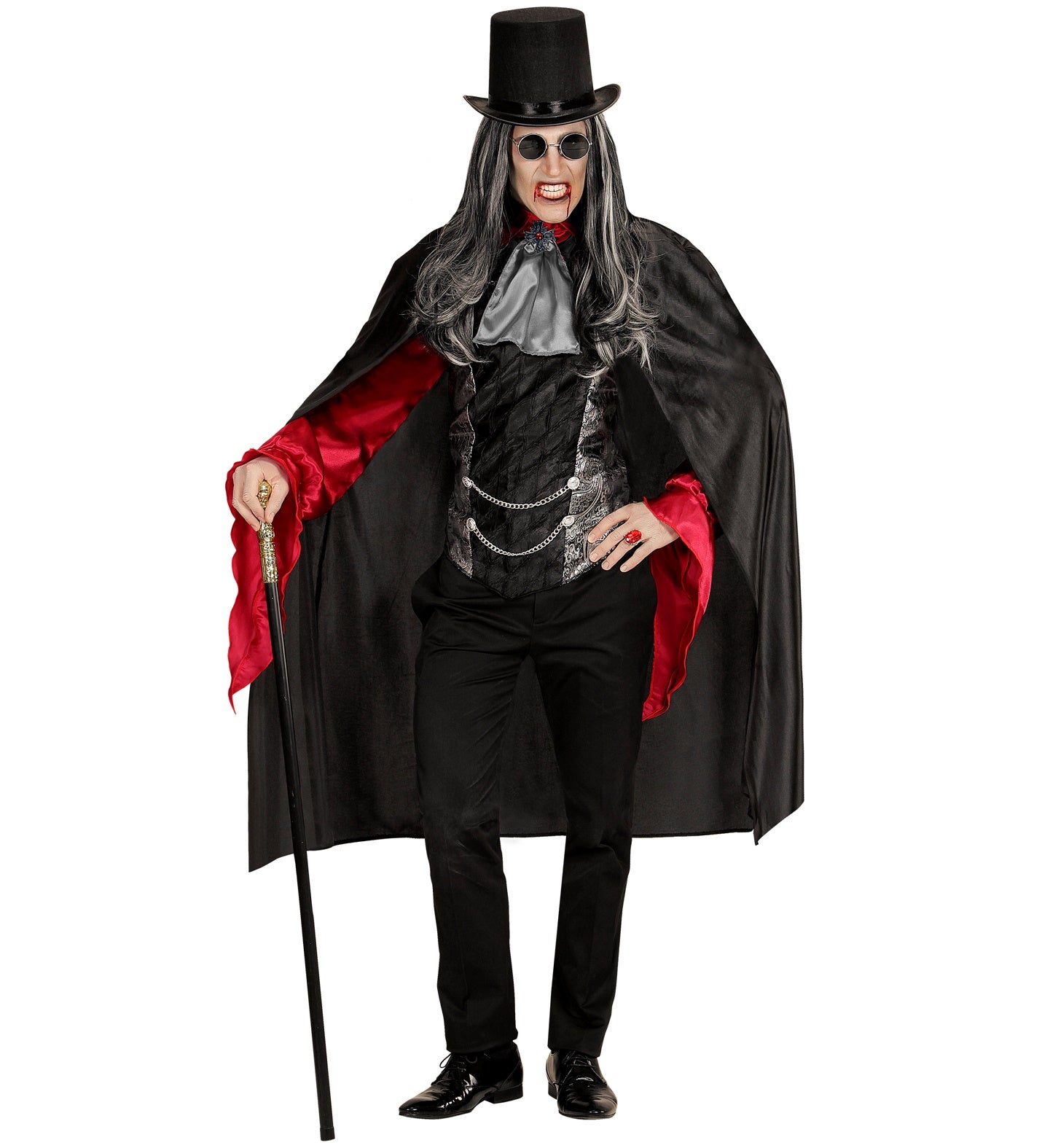 Black Cape 110cm for vampire costume