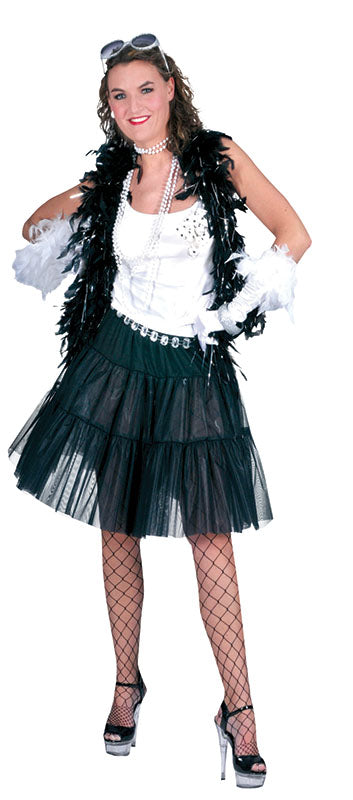 Black Tulle Skirt Long Petticoat