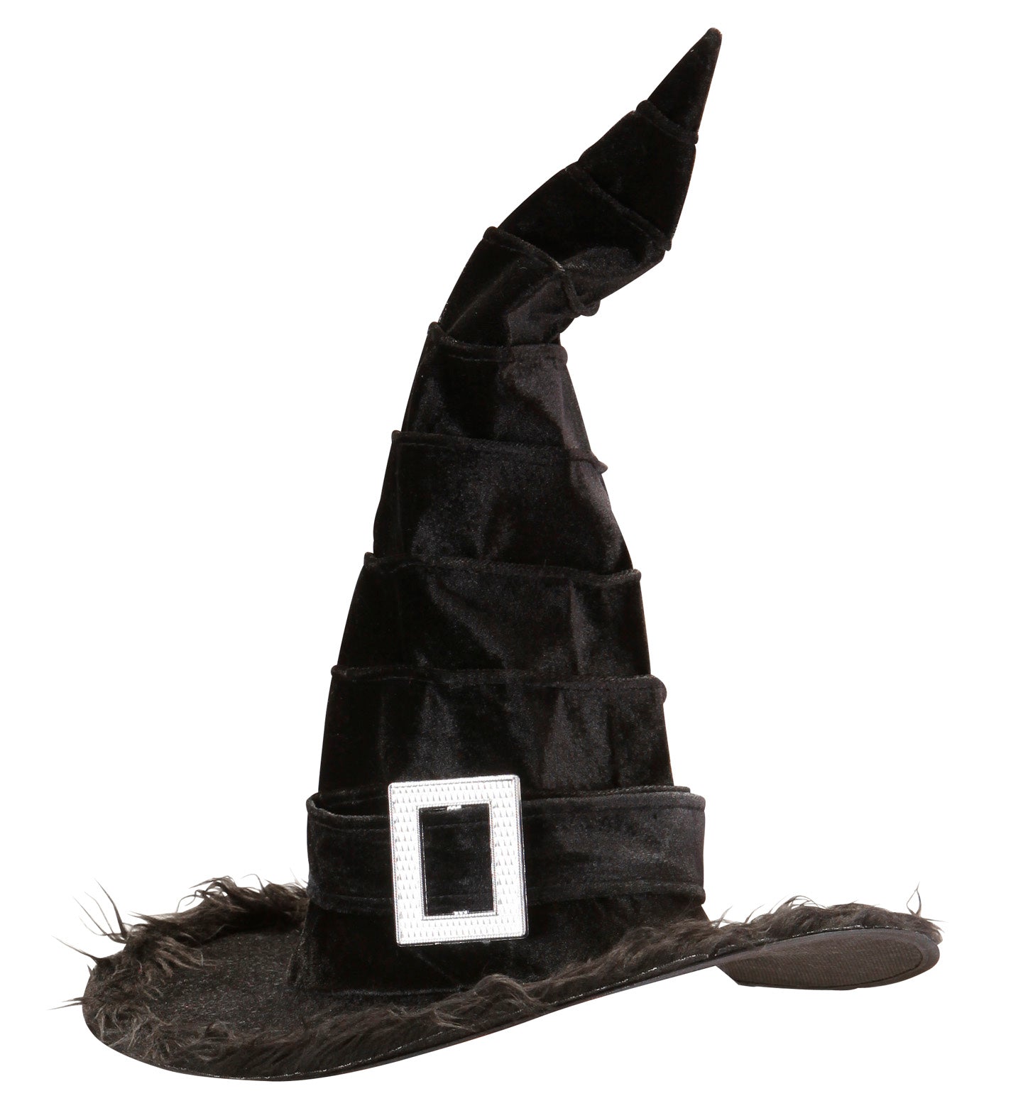 Black Witch Hat Plush Trim