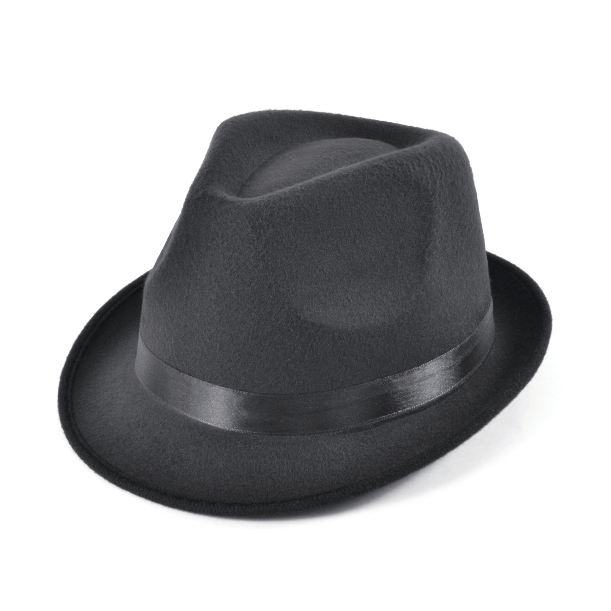  Deluxe Blues Brothers Black Fedora Hat