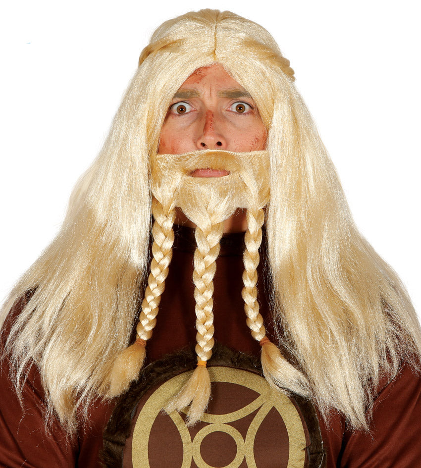 Blonde Viking Wig and Beard