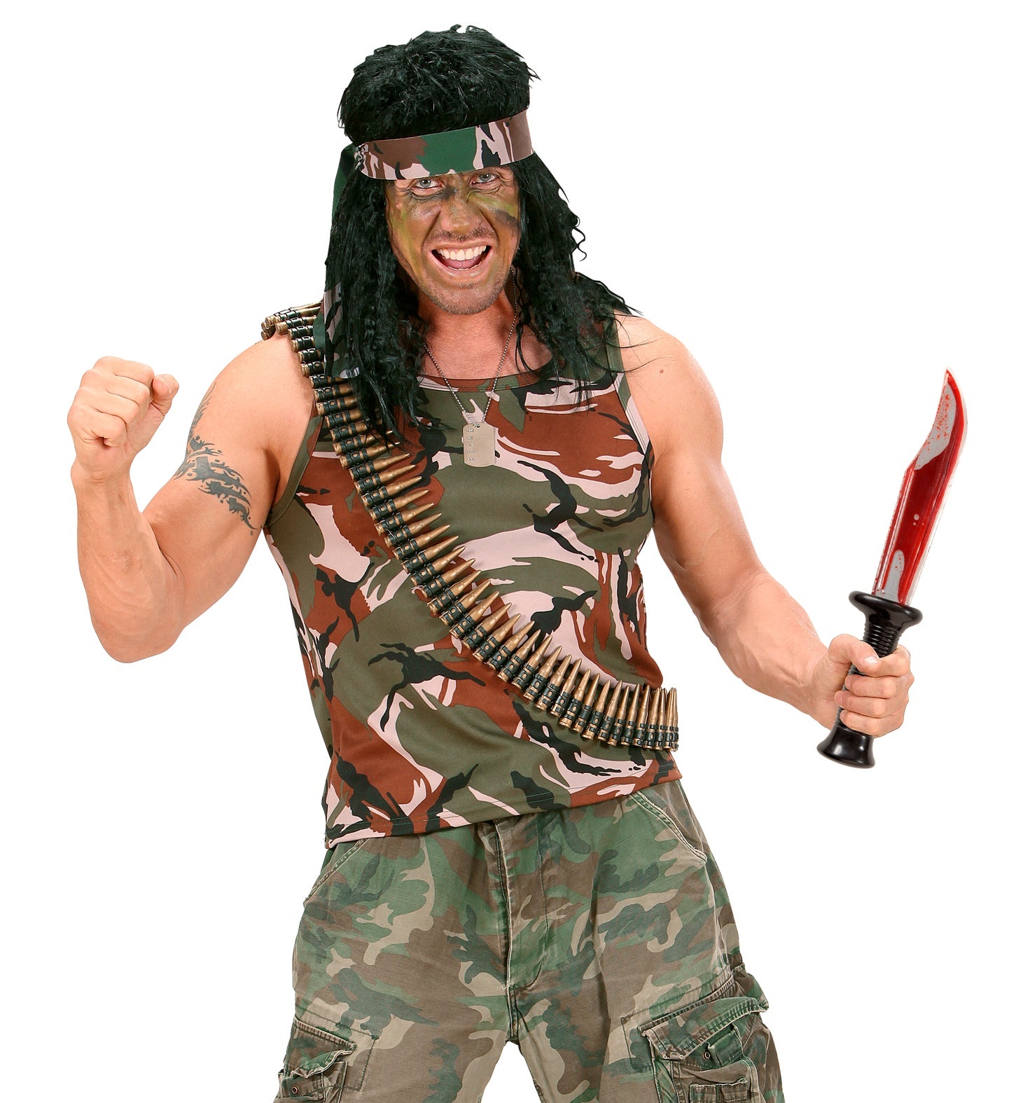 Bloody Knife Scream Rambo Costume Accessory