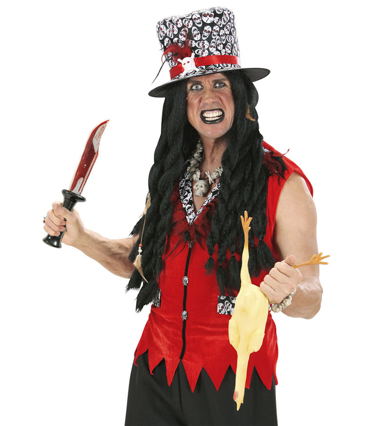Bloody Knife voodoo witch doctor costume accessory