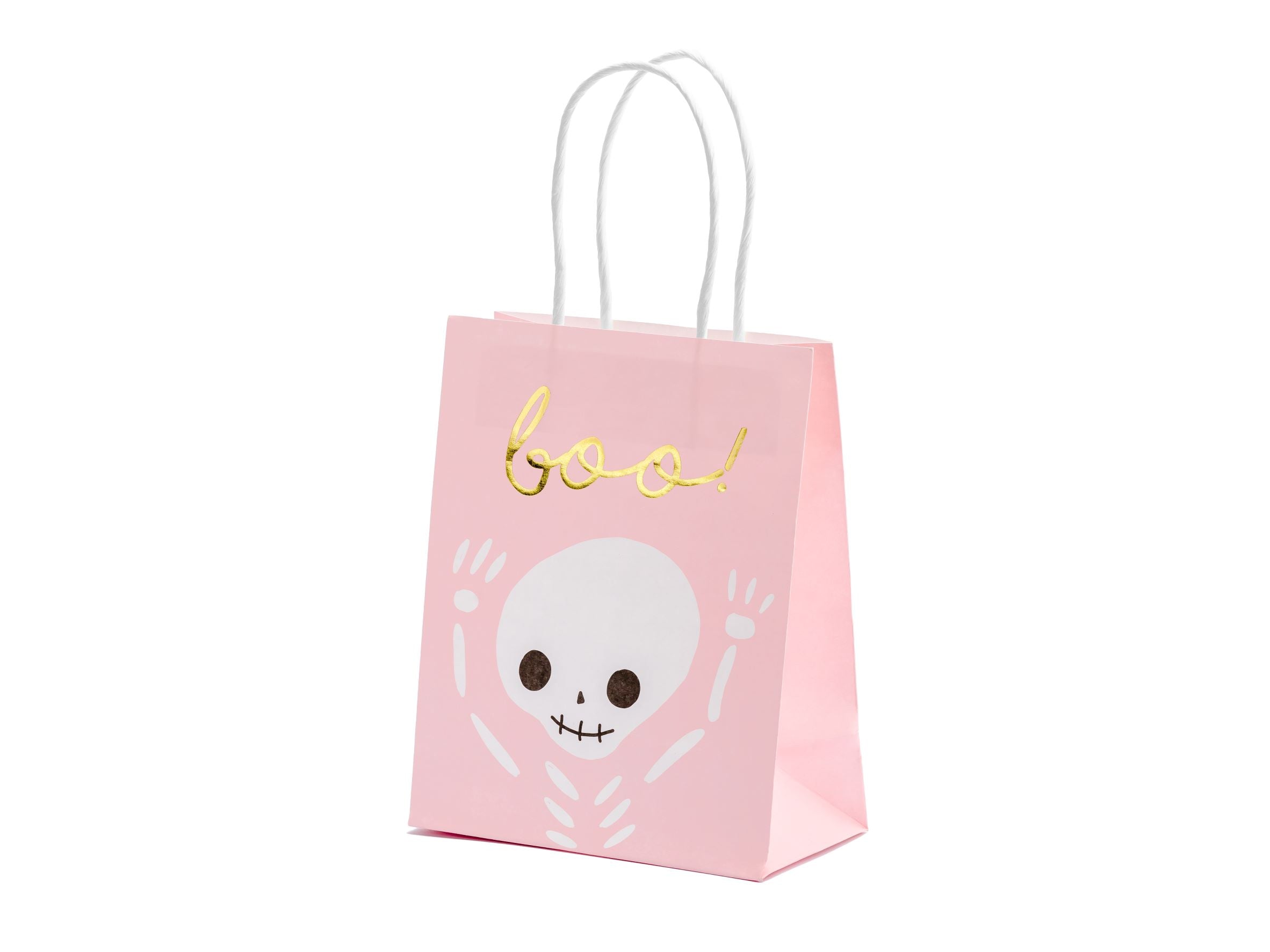 Boo Halloween Gift Bag Pink