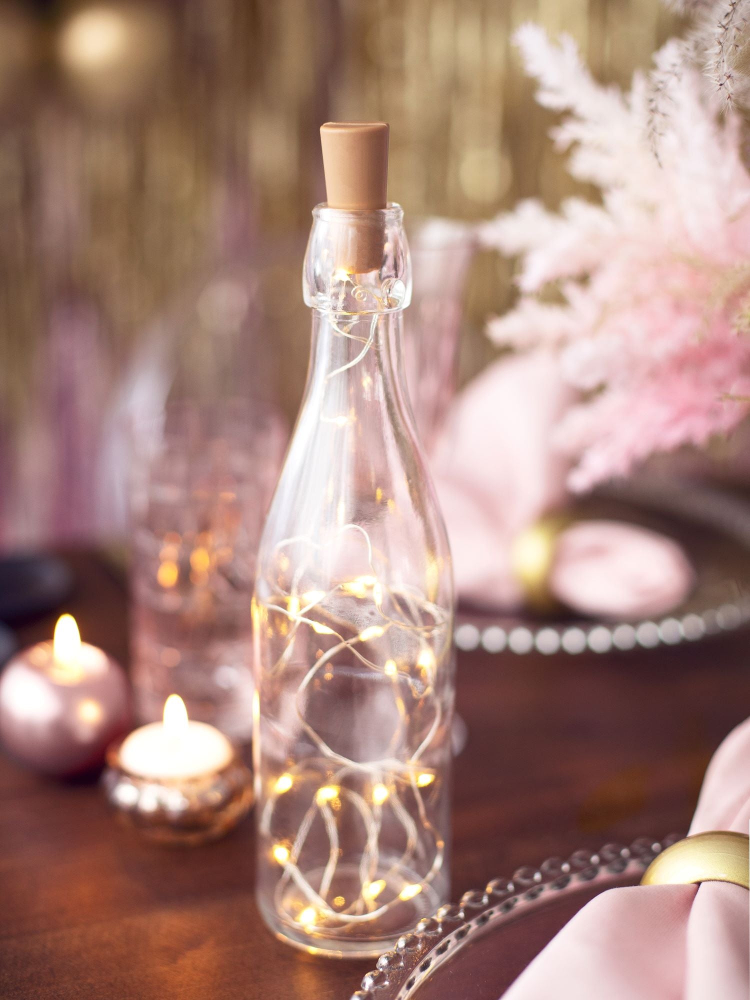 Bottle LED String Lights With Cork for summer partys