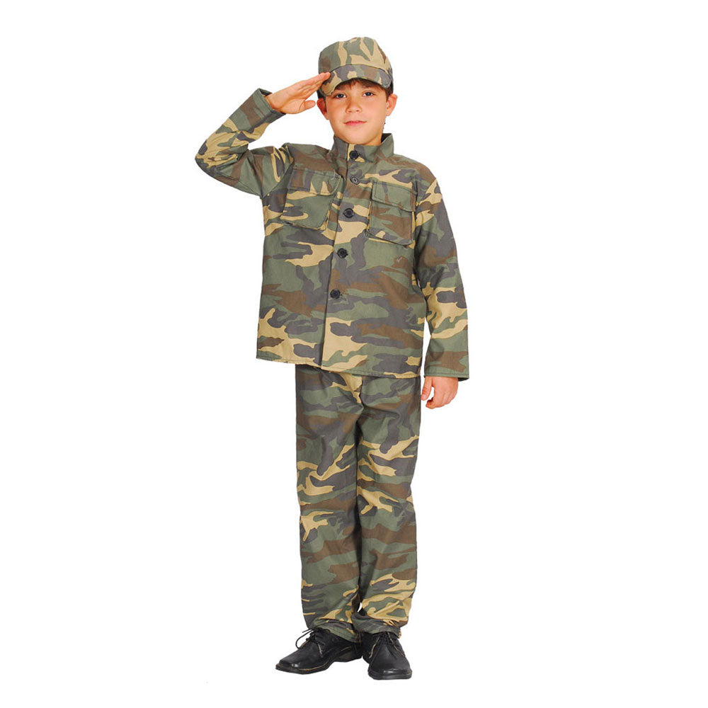 Boy's Action Commando Soldier Army Costume