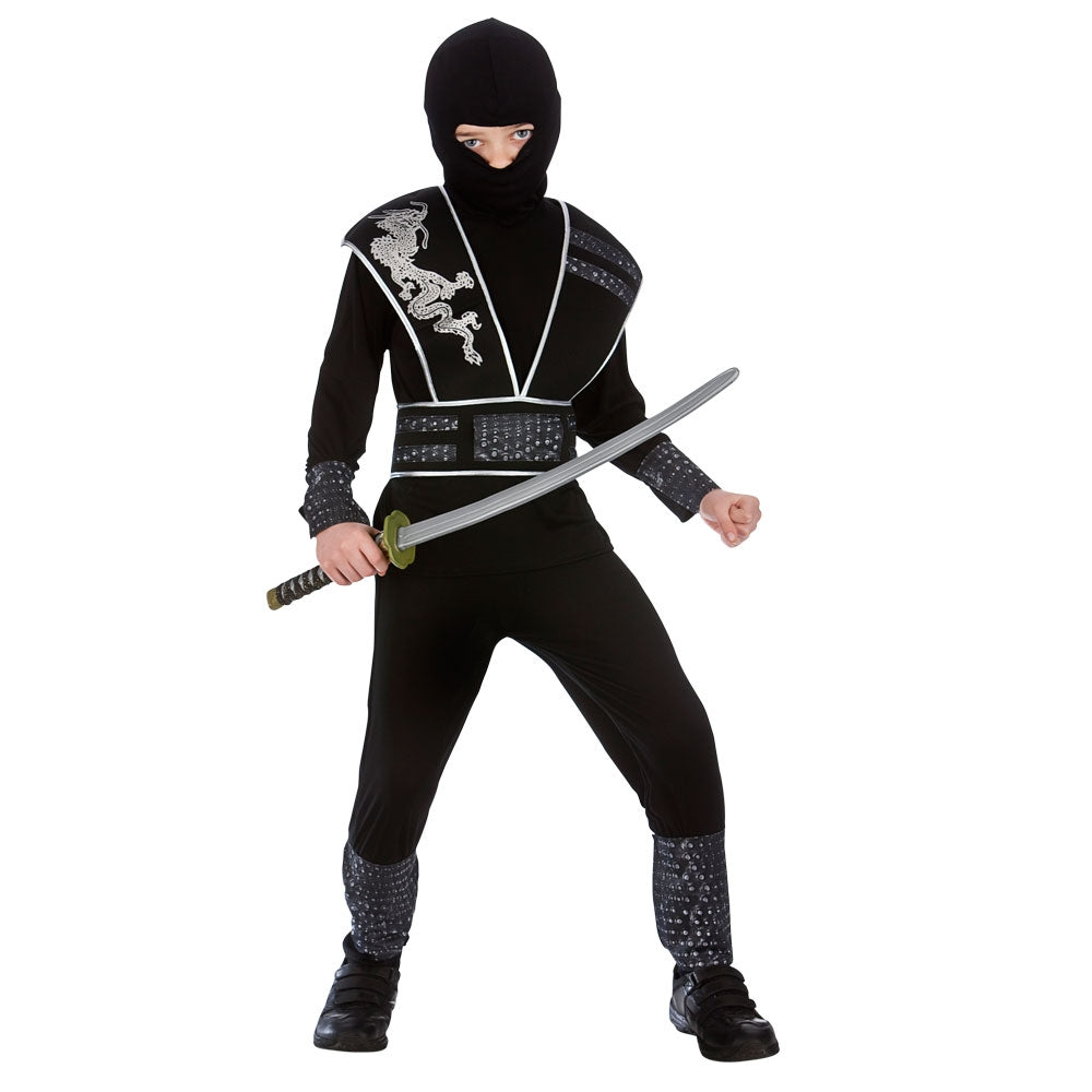 Boys Elite Shadow Ninja Fancy Dress Costume