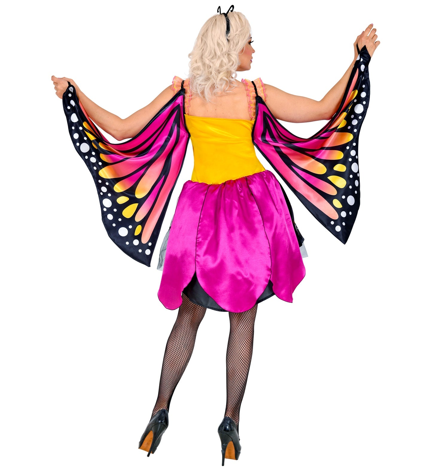 Butterfly Costume Pink and Yellow Adult