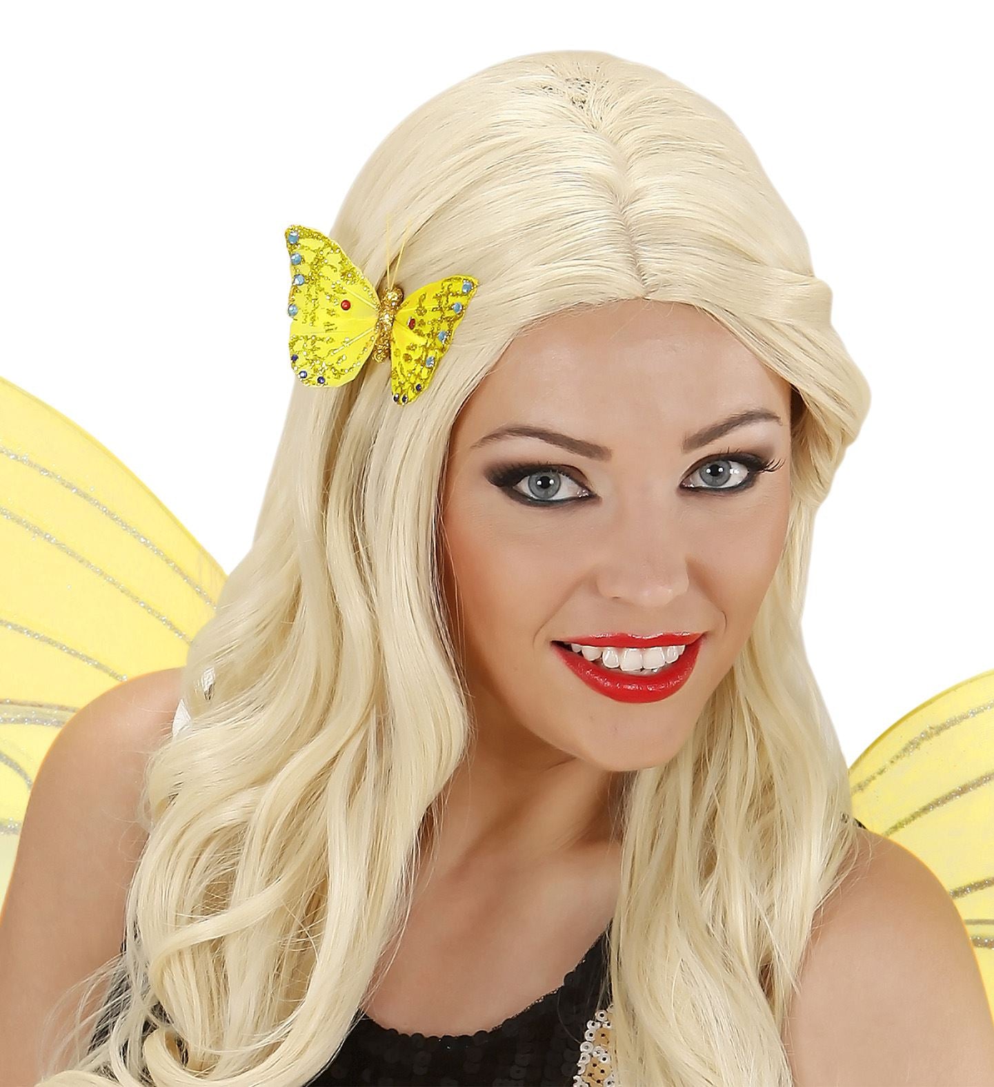 Butterfly Hairclips yellow