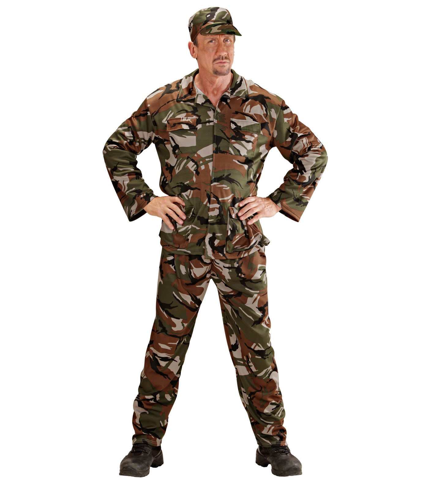 Camouflage Soldier Costume Adult