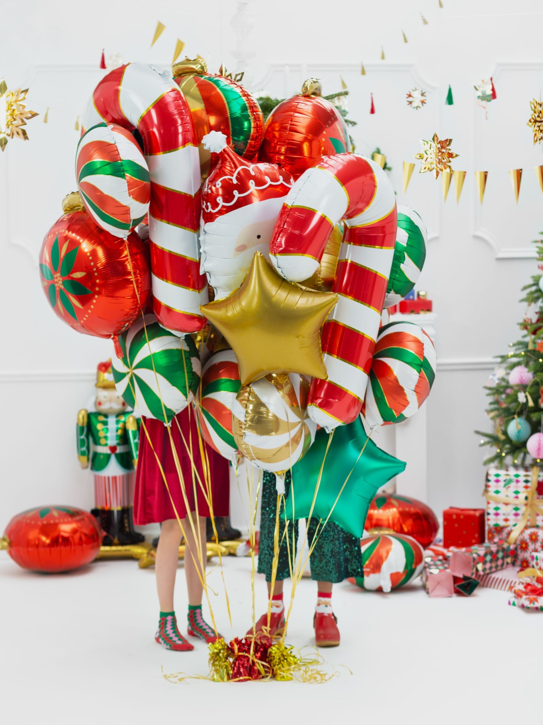 Candy Cane Foil Balloon Christmas decoration