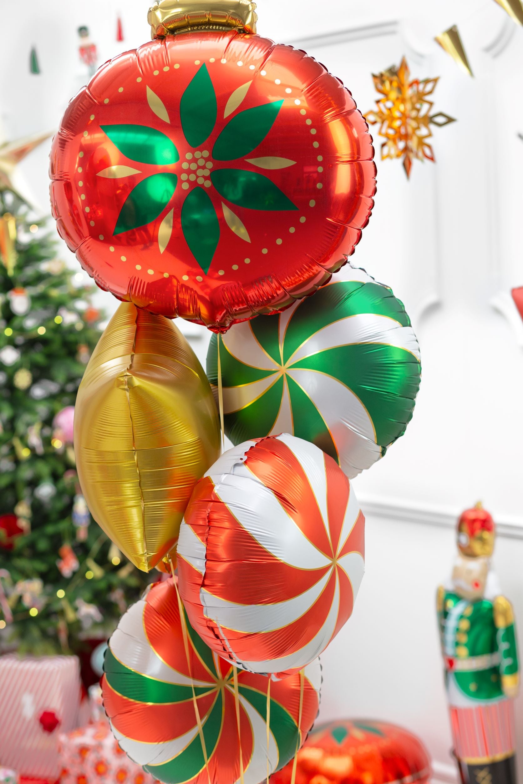 Candy Foil Balloon Green Christmas decoration