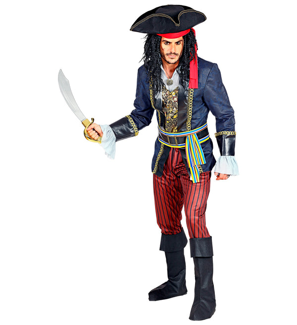 Caribbean Pirate Captain Costume Men's