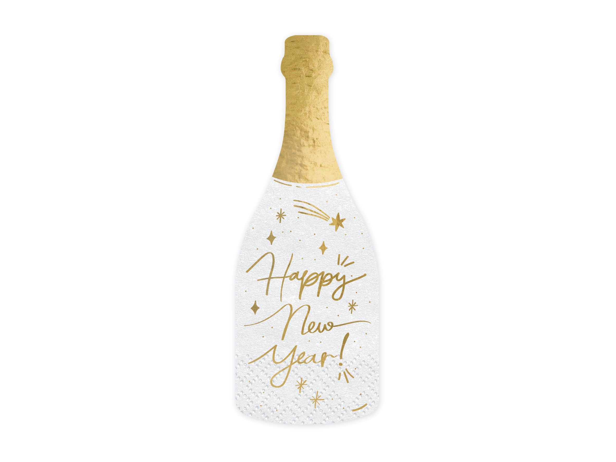 Champagne Bottle New Years Paper Napkins Pack of 20