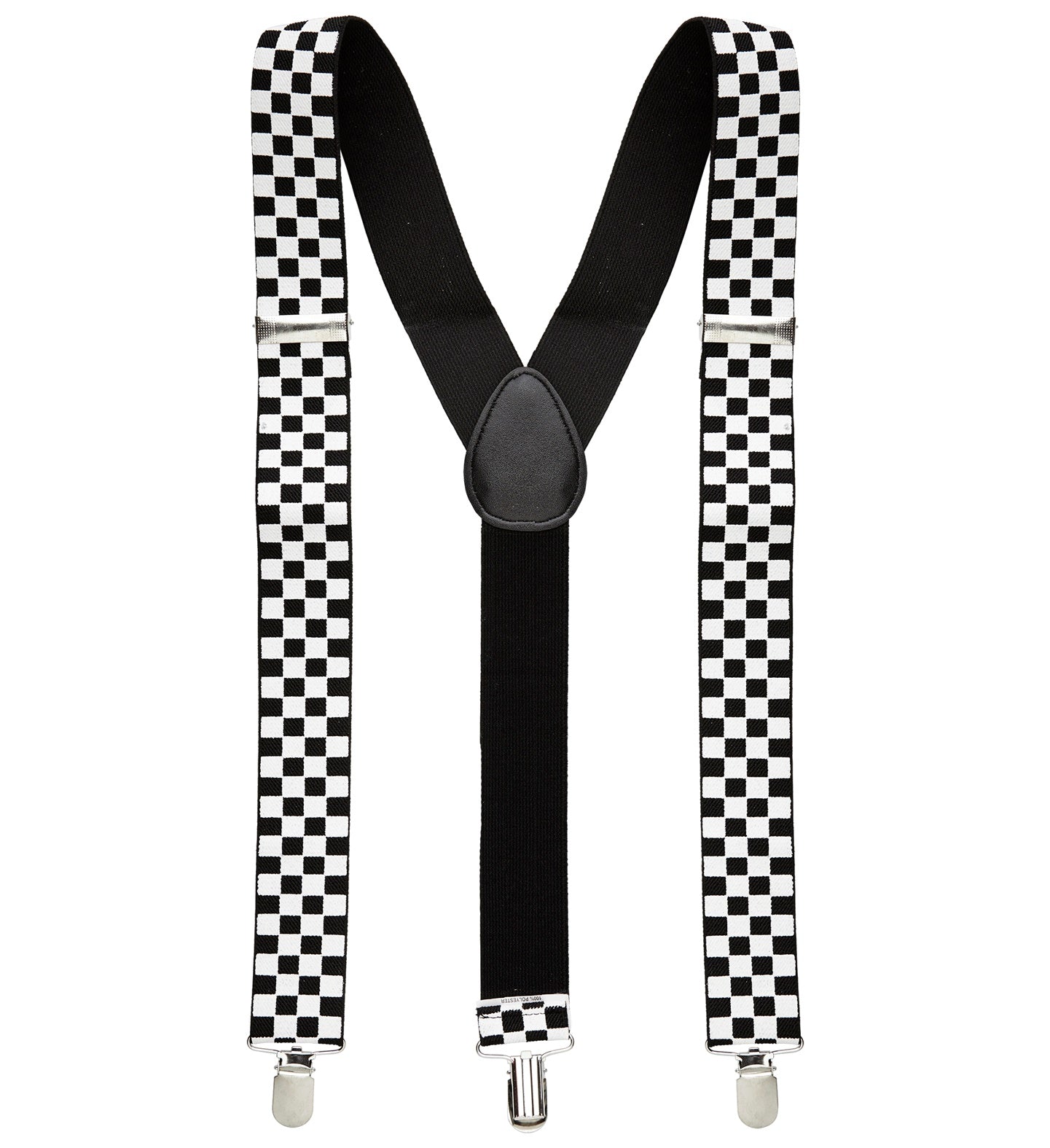 Checkered Braces Black and White