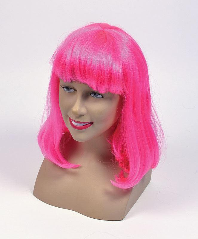 Deluxe Pink Cheerleader Wig