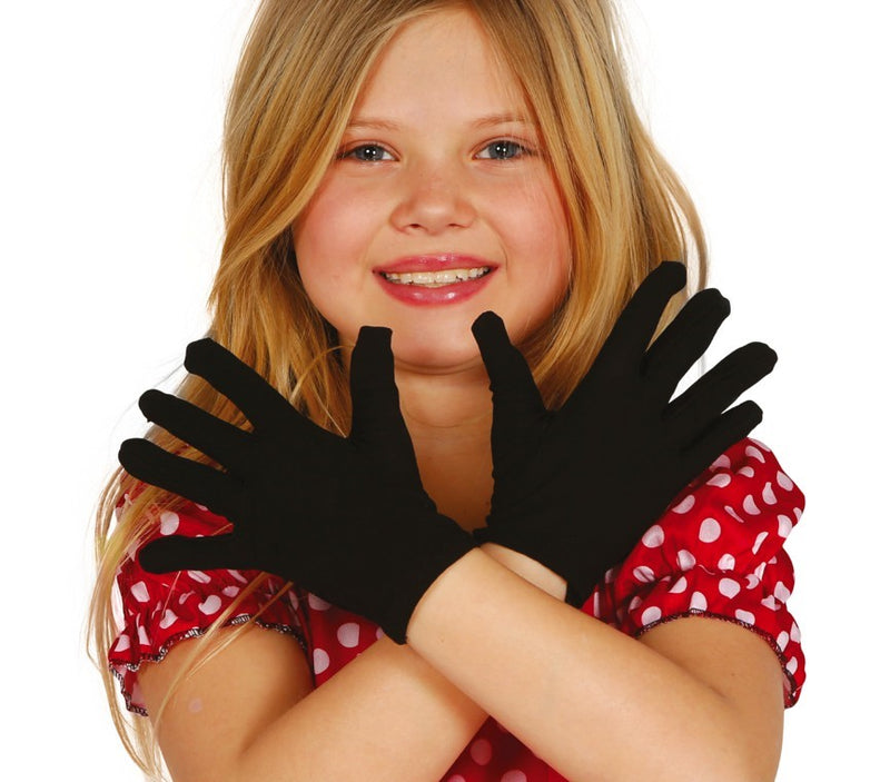 Child Black Gloves for Fancy Dress Costume