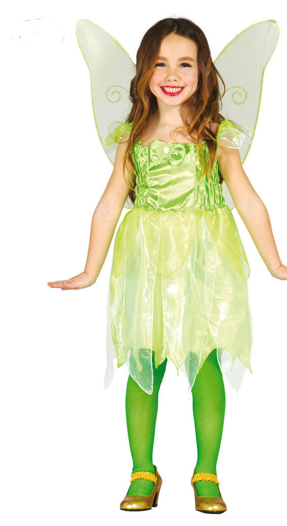 Girls green little fairy costume.