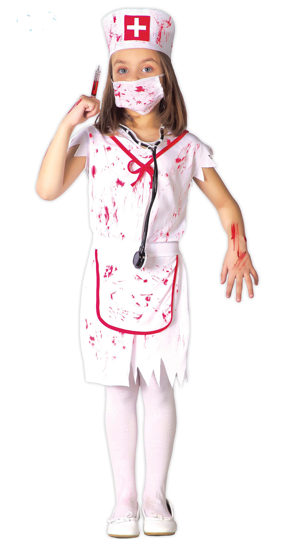 Children's Zombie Nurse Girl's dress up Costume