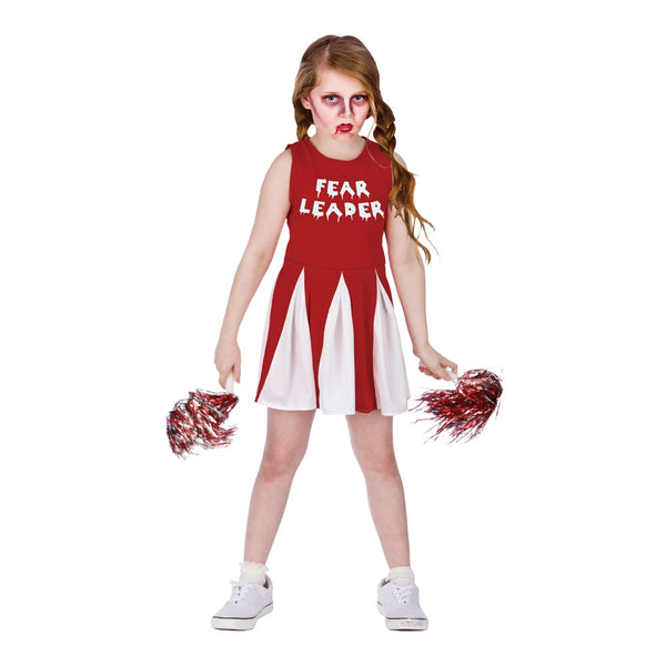 Fear cheerleader zombie costume girls