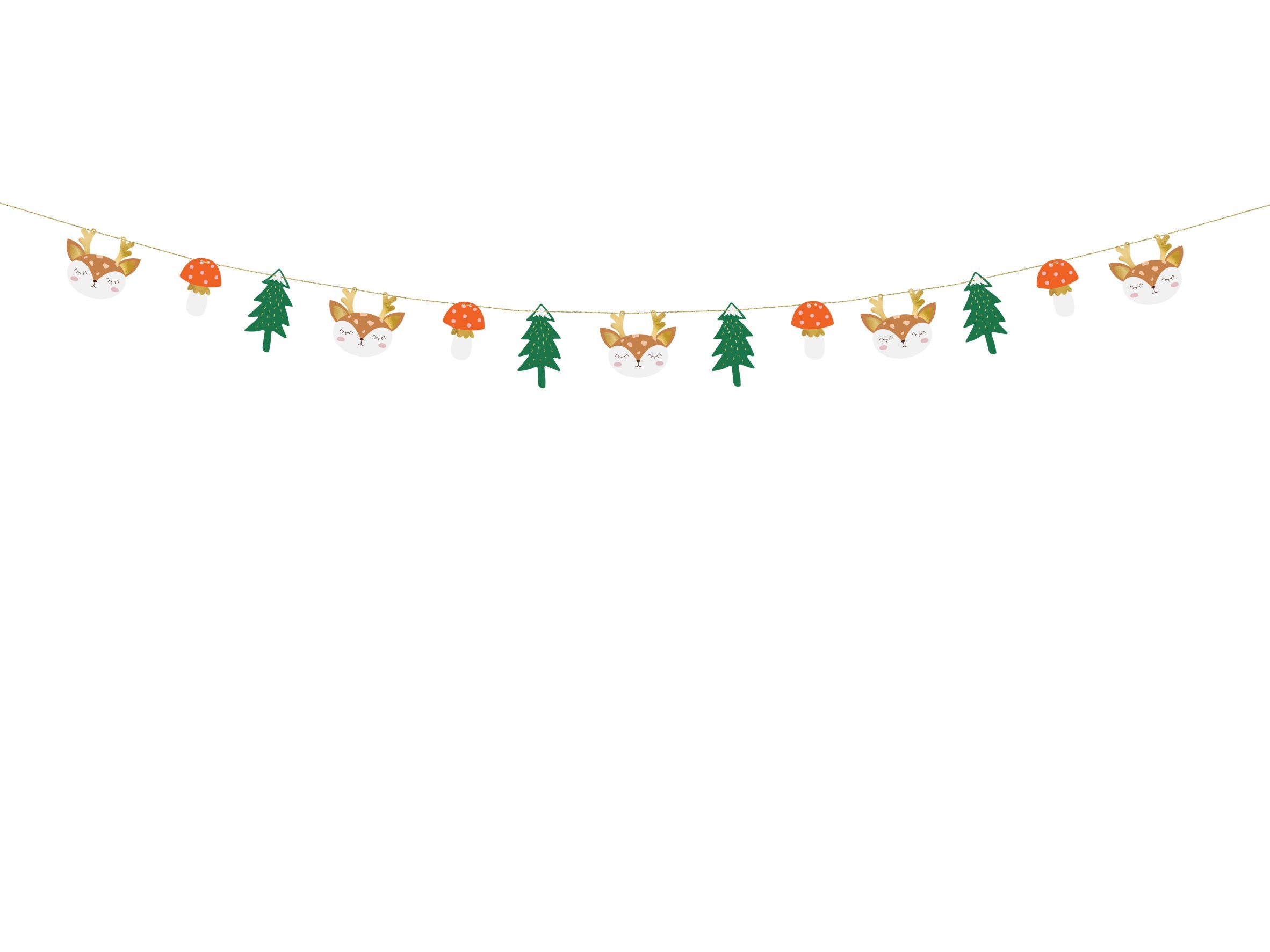 Christmas Paper Garland Winter Forest