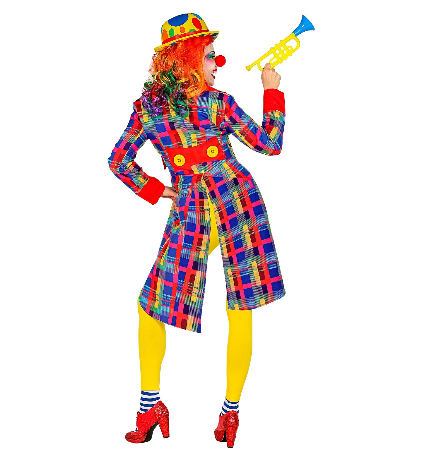 Clown Carnival Tailcoat Jacket Ladies back