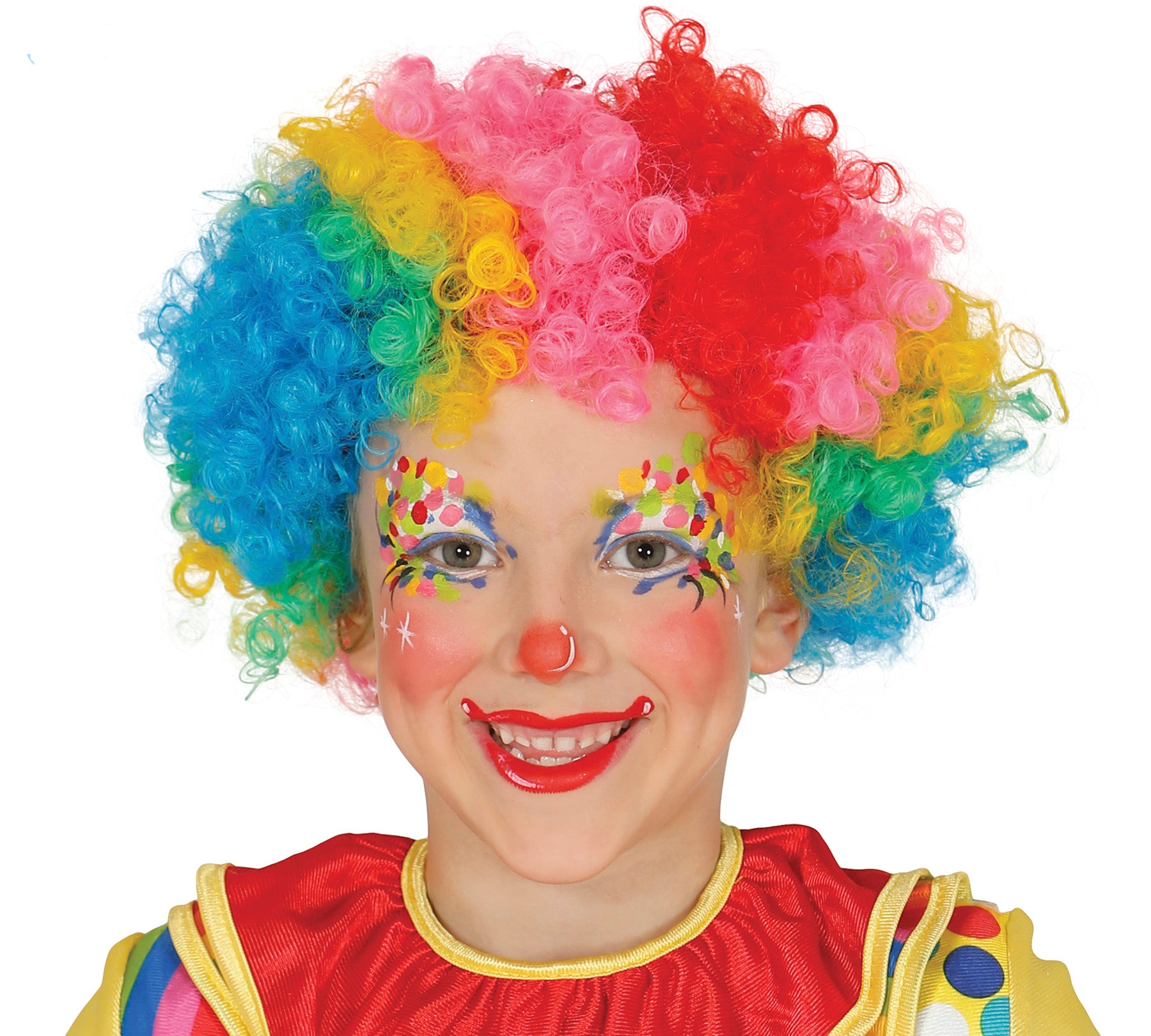Clown Rainbow Wig Child