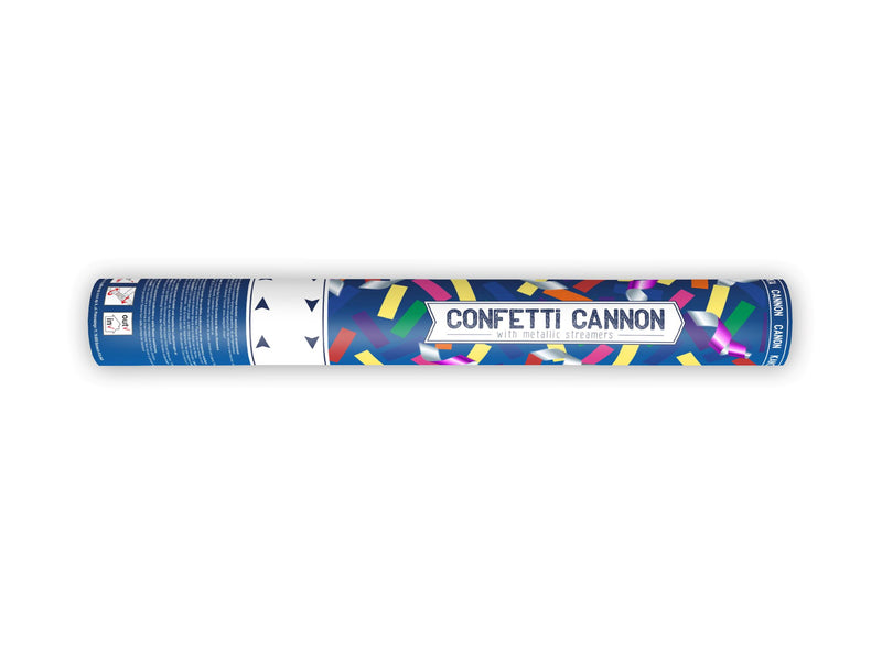 Coloured Paper Confetti and Streamer Cannon 40cm
