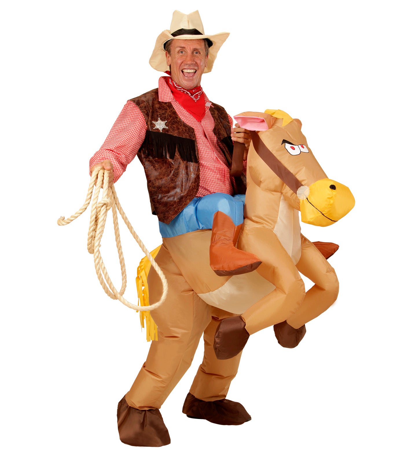 Cowboy on Horse Inflatable Costume