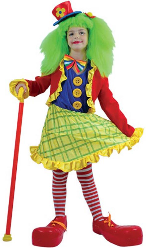 Children's Crazy Clown Costume for Girls