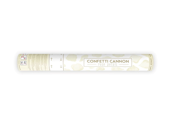 Cream Confetti Rose Petal Cannon 40cm