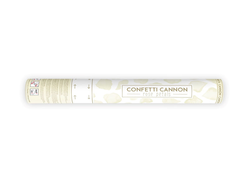 Cream Confetti Rose Petal Cannon 40cm