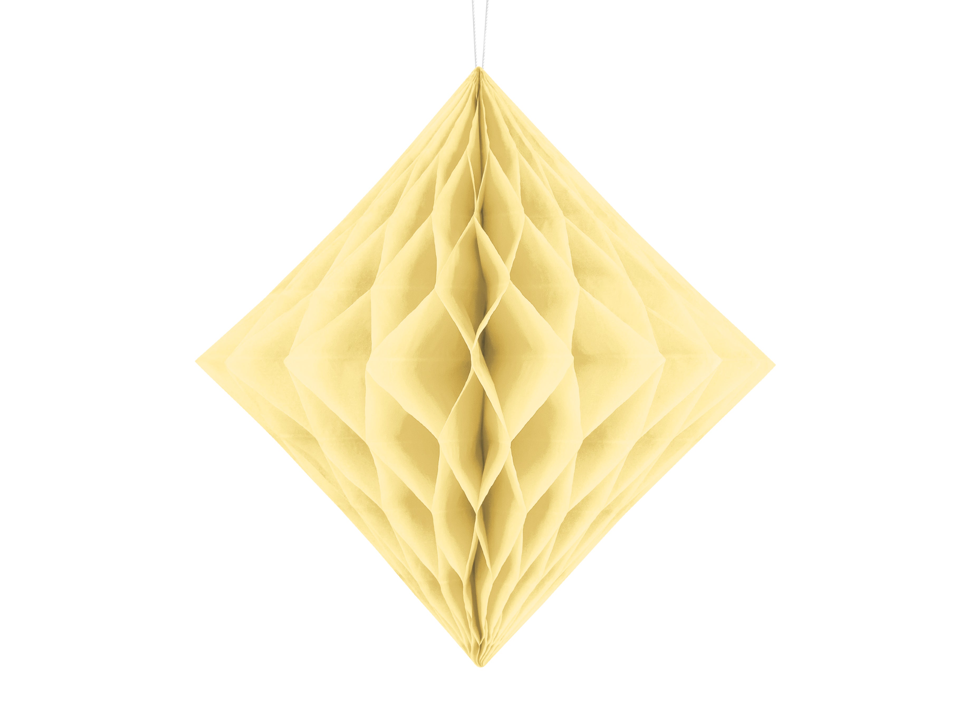 Cream Honeycomb Diamond Decoration 30cm