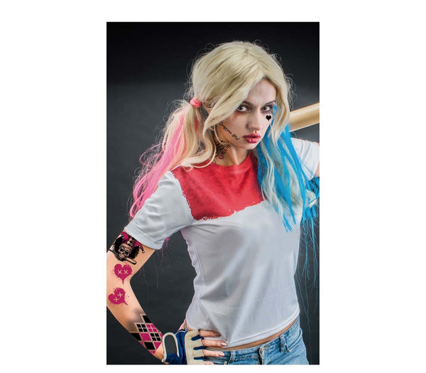 Dangerous Girl Harley Quinn Face Tattoo