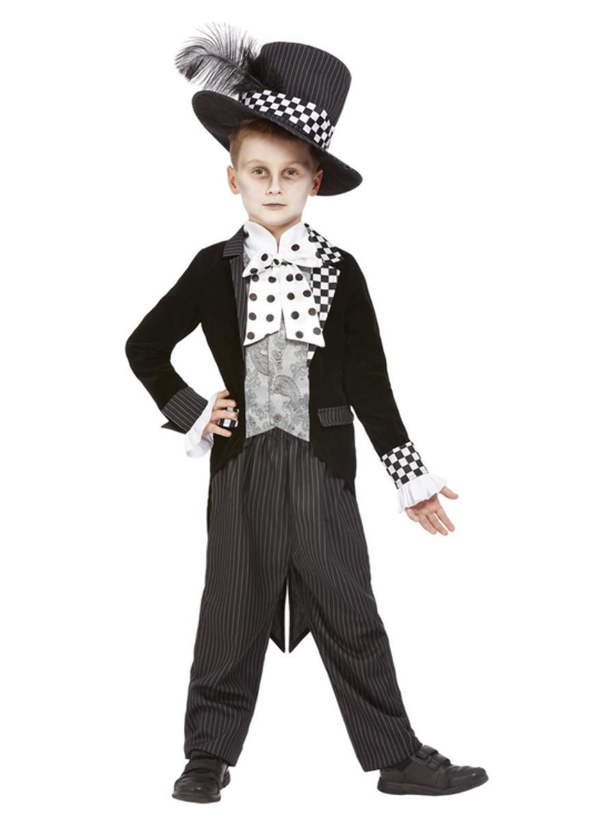 Dark Mad Hatter fancy dress Costume Boy