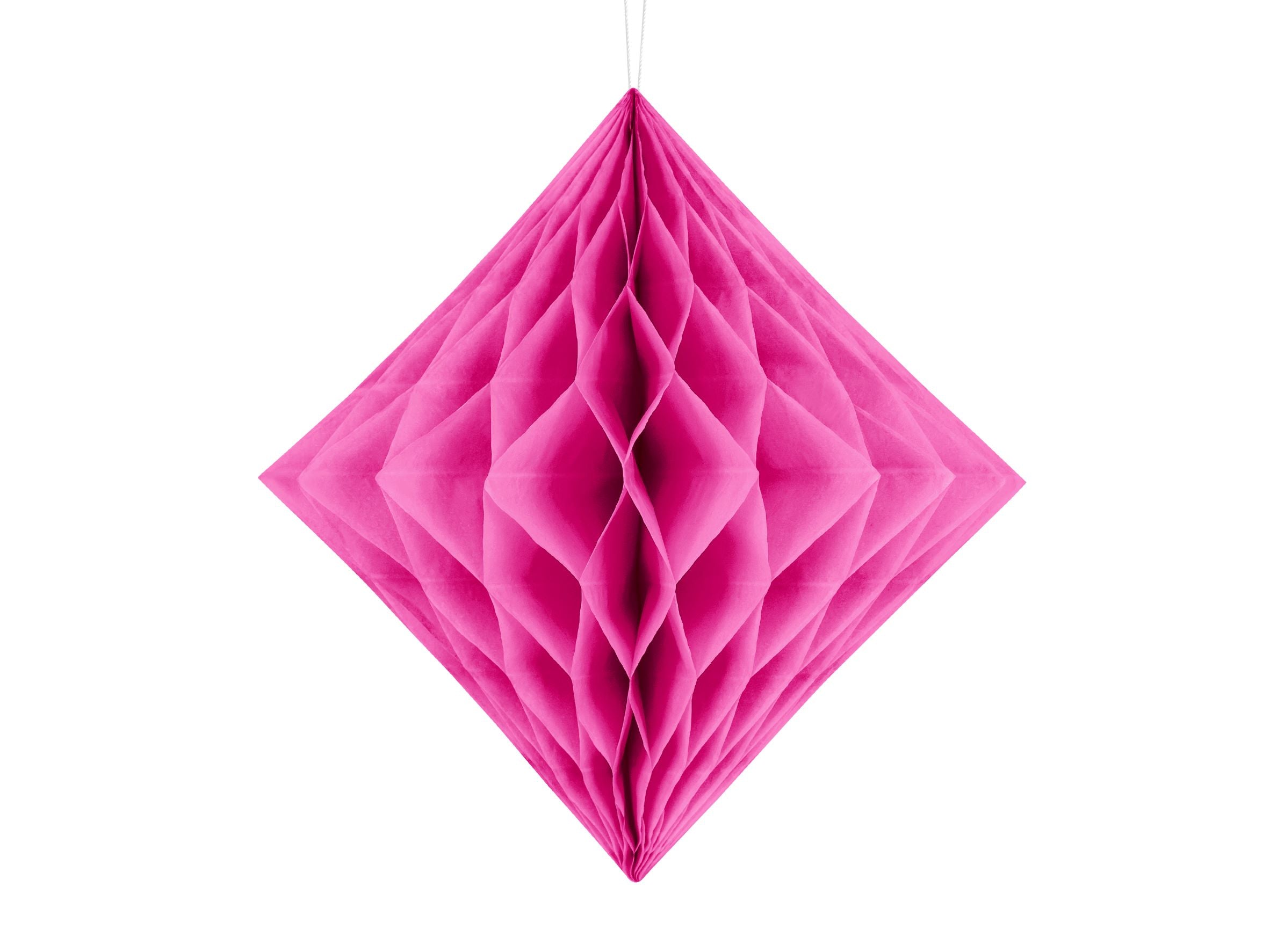 Dark Pink Honeycomb Diamond Decoration 30cm