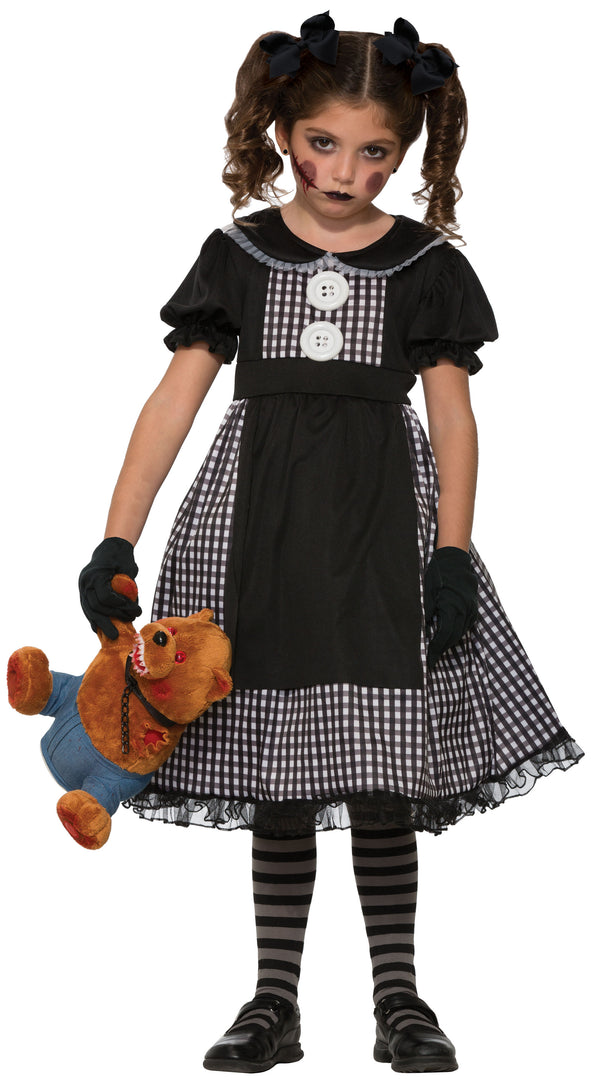 Dark Rag Doll Halloween Costume for Girls