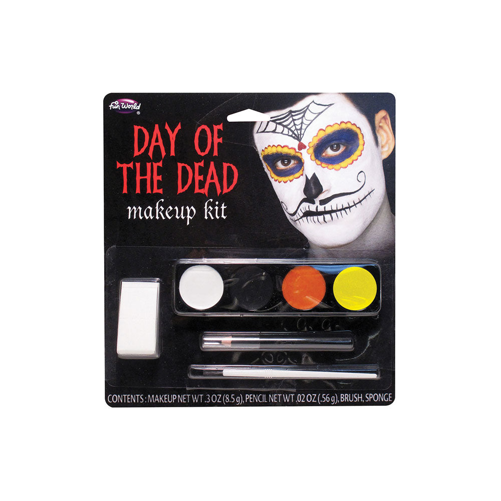 Day Of The Dead Moustache Man Face Paint Kit
