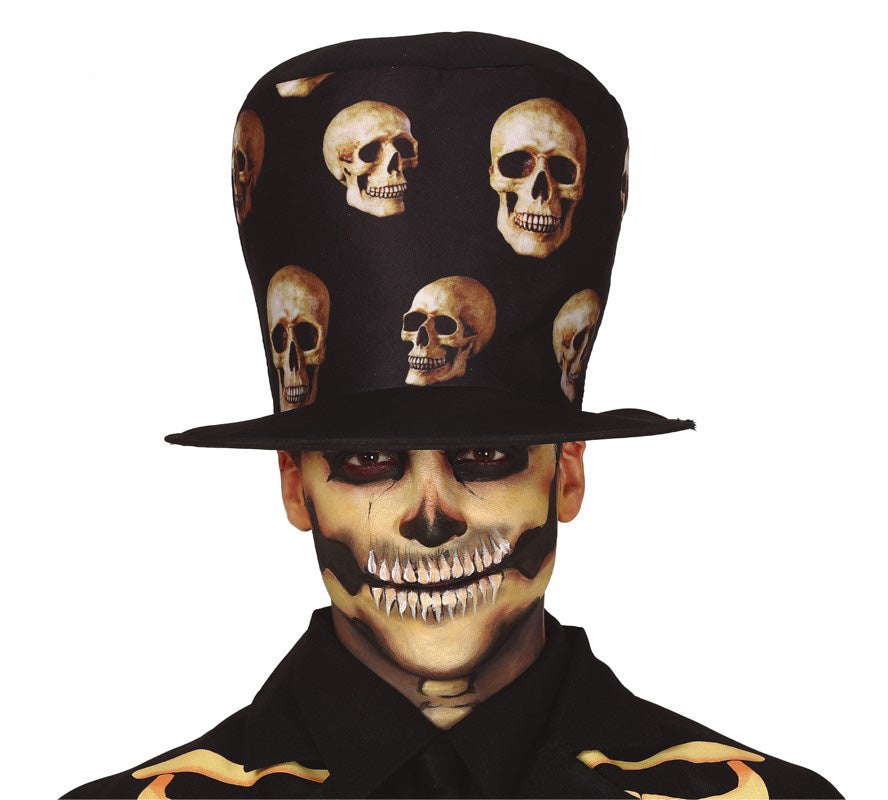 Day of the Dead Skull Top Hat