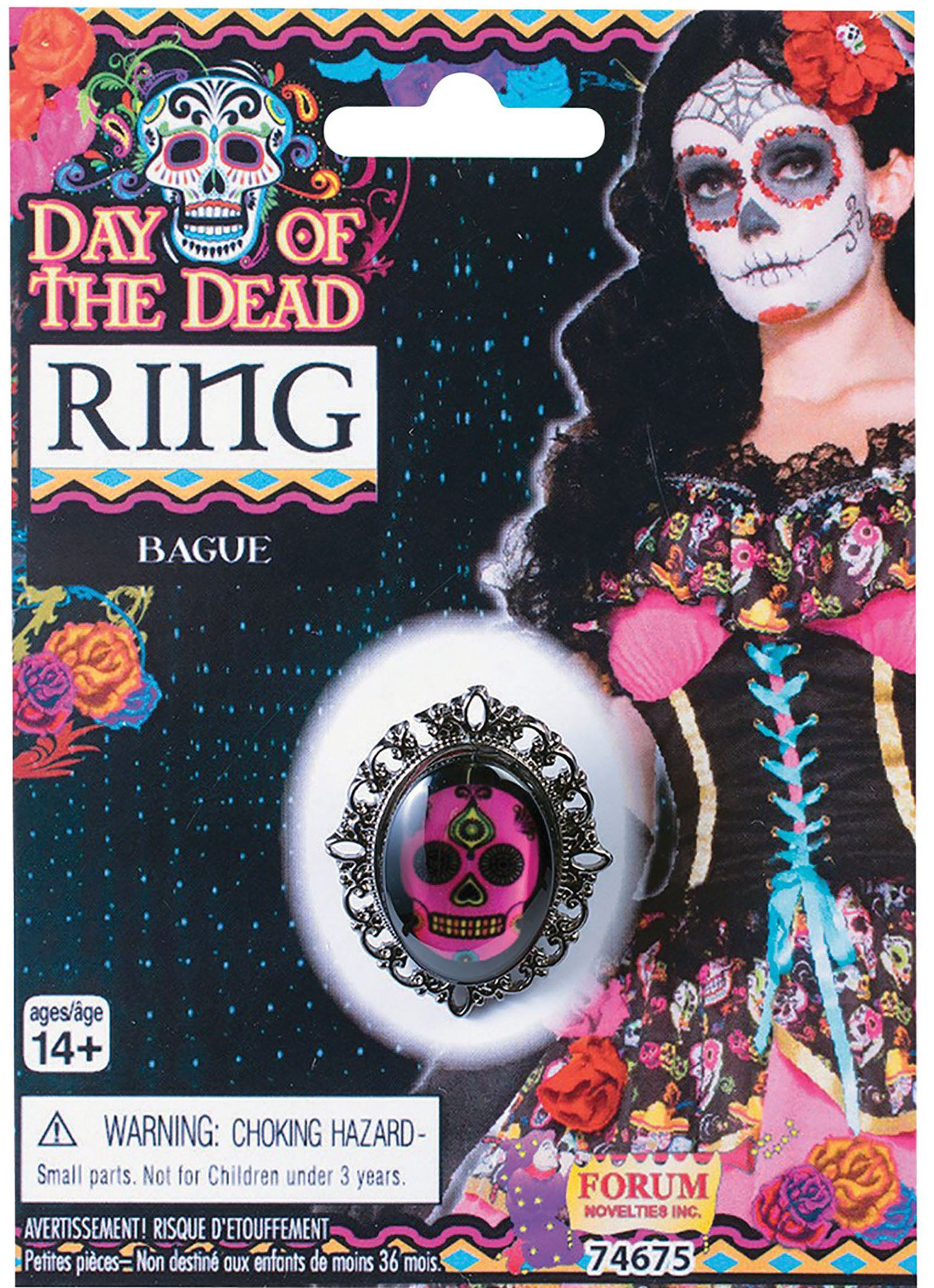 Day of the Dead Sugar Skull Ring