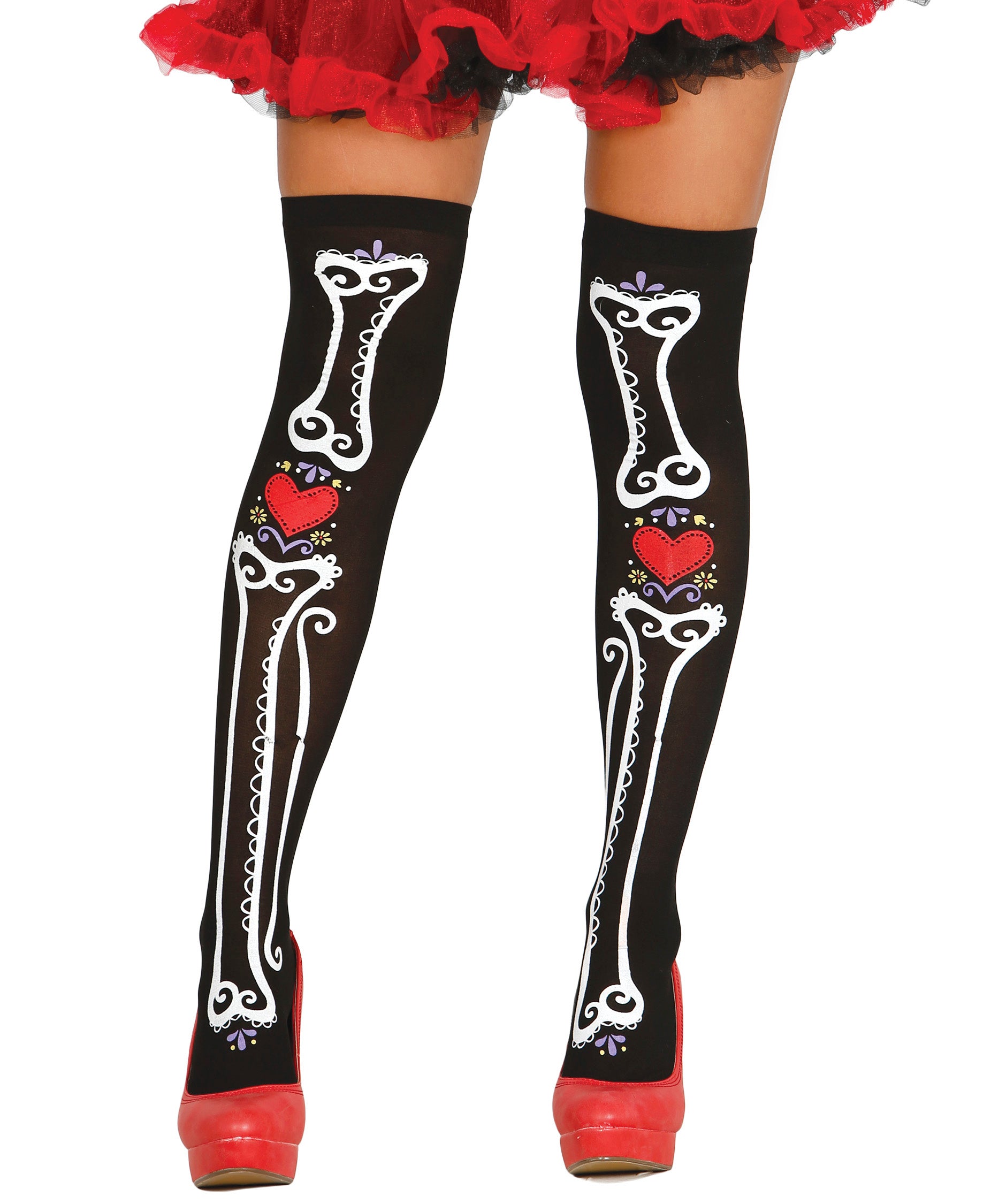 Day of the Dead Thigh Highs Tights