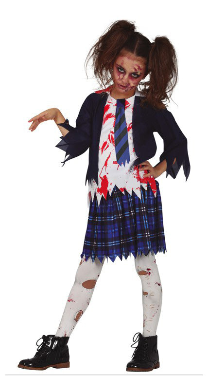 Dead Zombie Schoolgirl Costume Kids